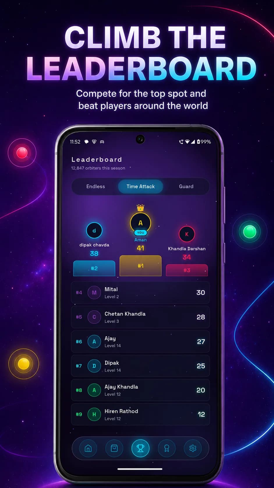Chroma Orbit on Android phone, screen 4