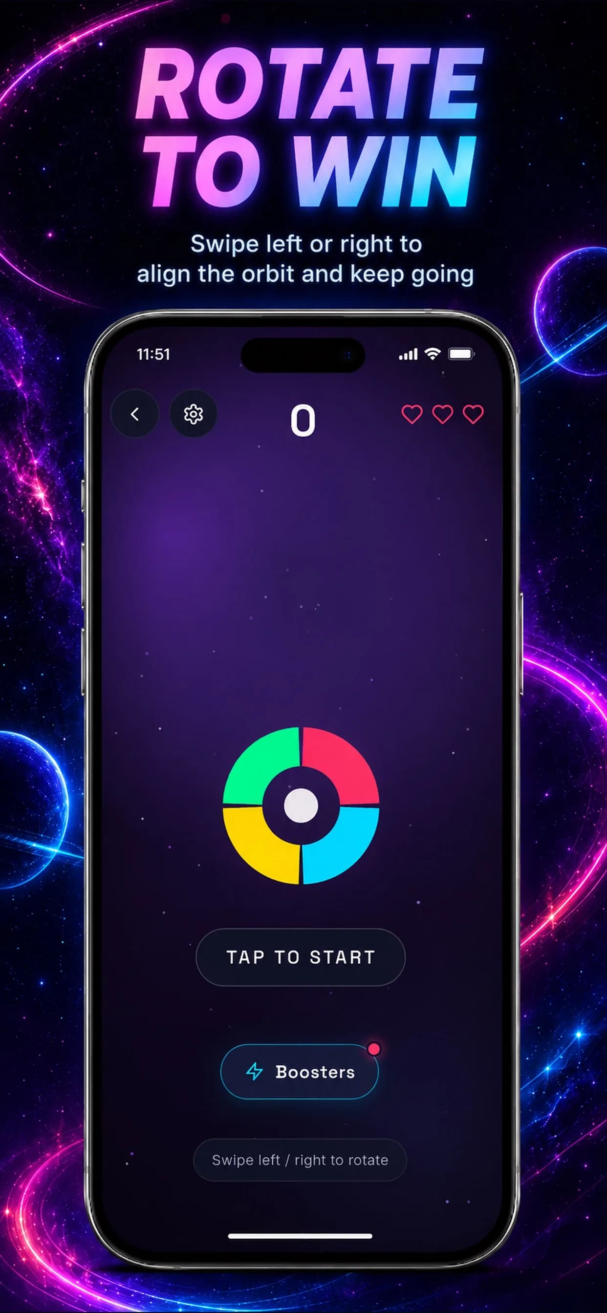 Chroma Orbit on iPhone, screen 3