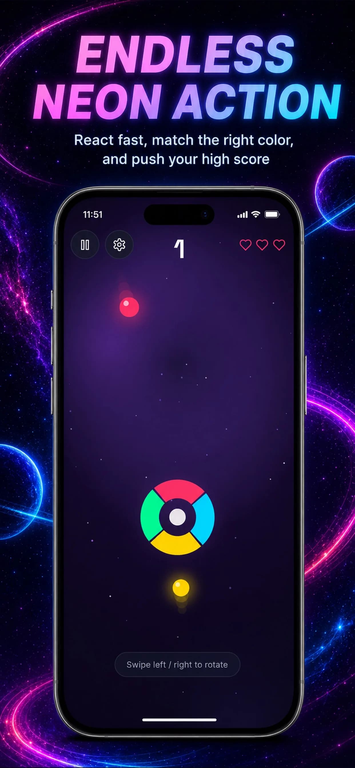 Chroma Orbit on iPhone, screen 4