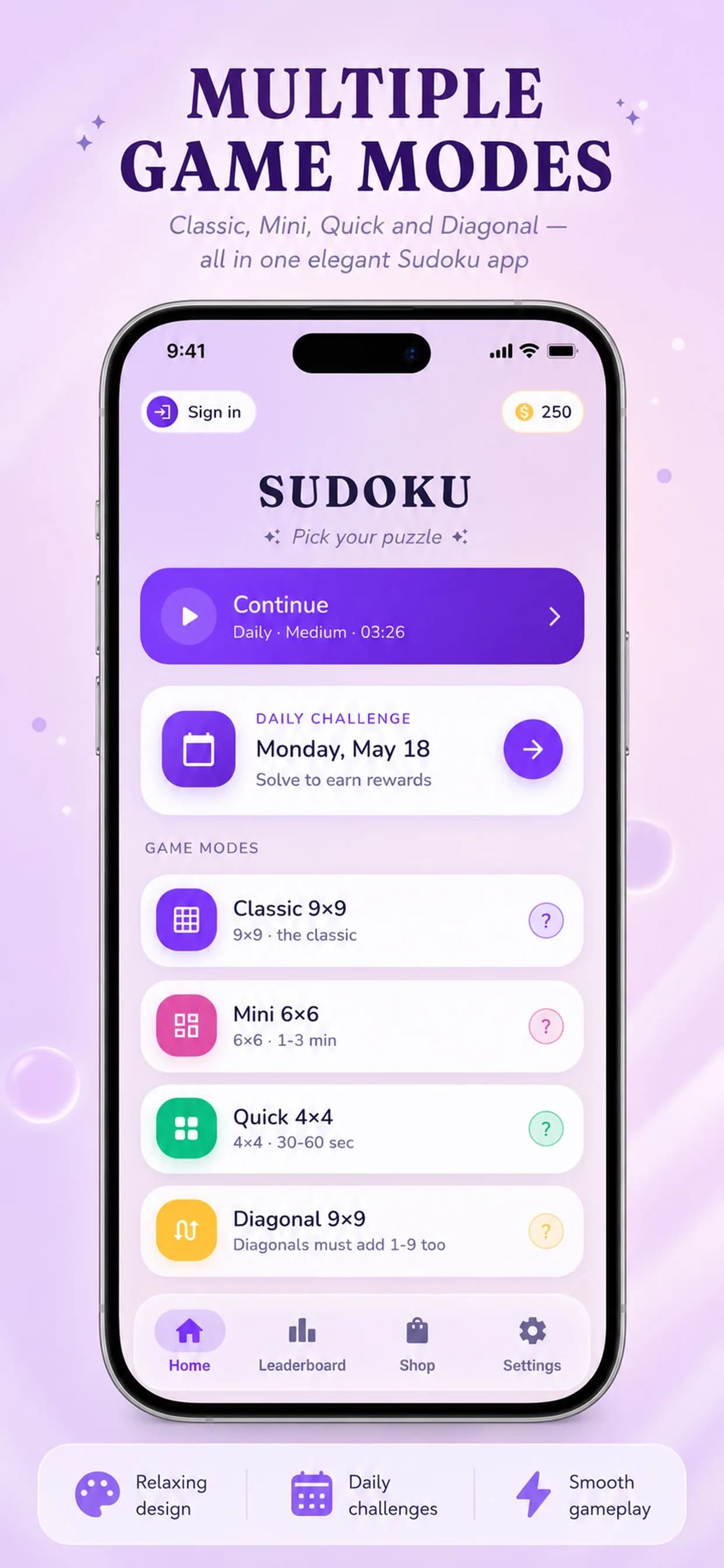 Sudoku Breeze on iPhone, screen 7