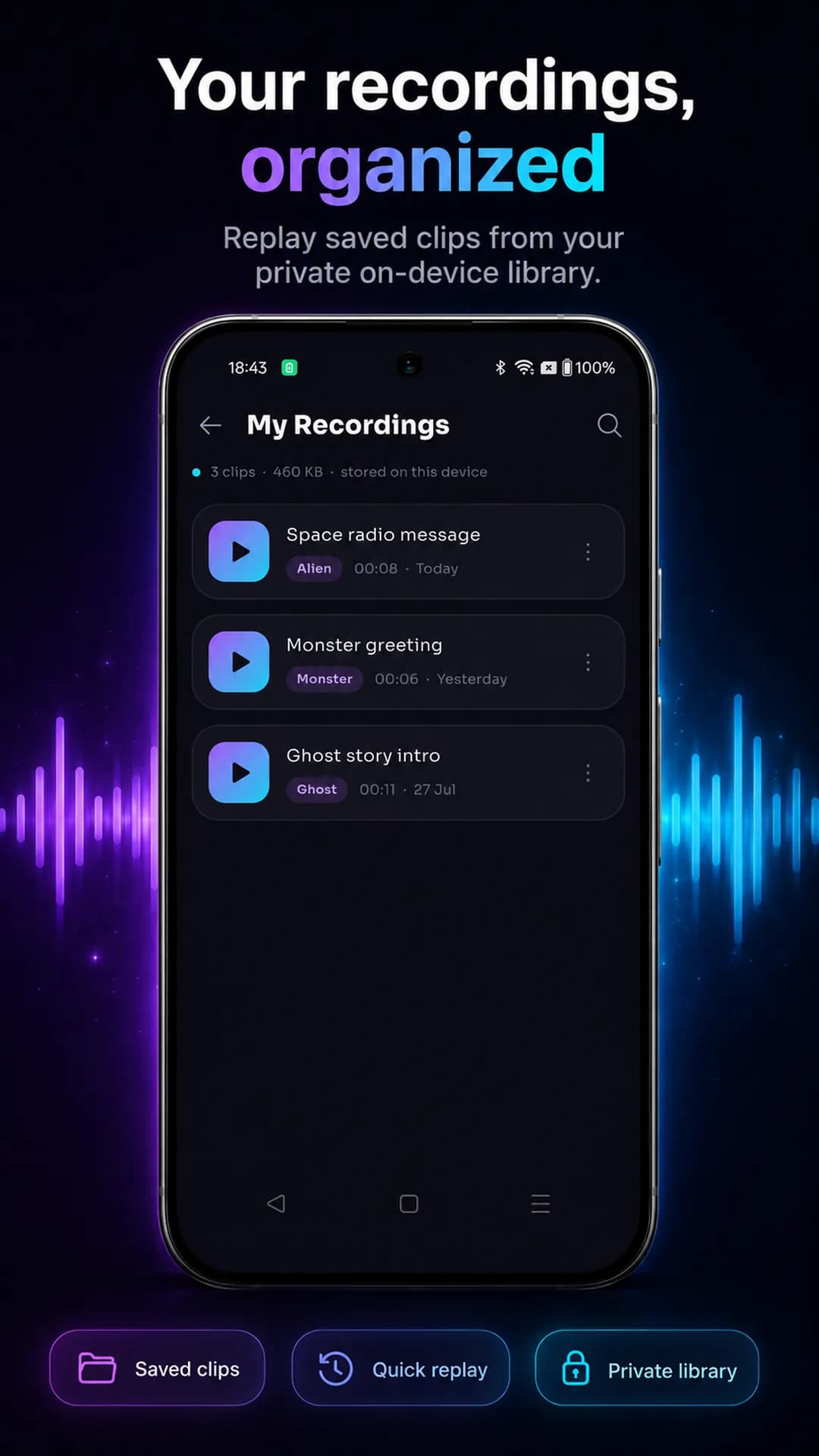 Voxi on Android phone, screen 6